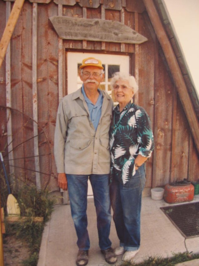Alma Errol Nielson and his wife Elsie at Henry's Lake
